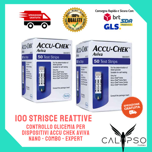 100 accu chek aviva strisce - 100,