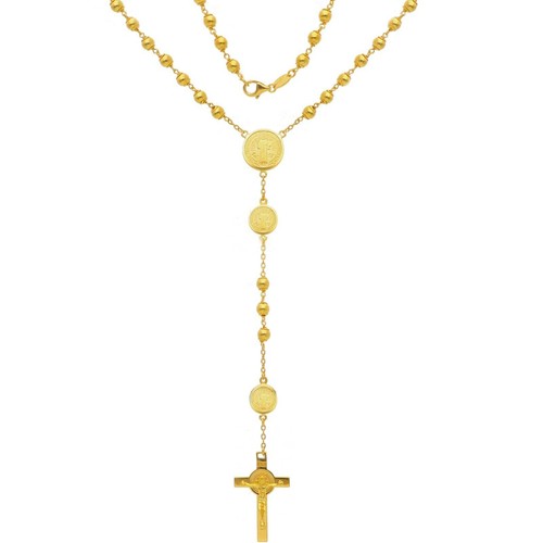 Collana rosario oro - collana, giallo