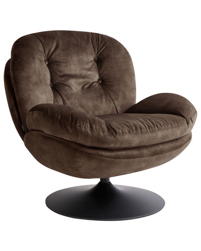 Poltrona girevole velluto - girevole,