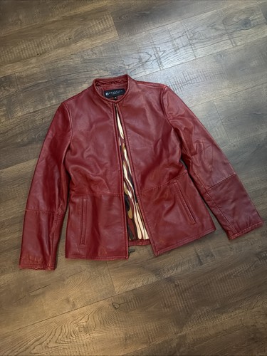 Giacca donna rossa - , pelle