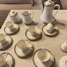 Porcellana tedesca Servizio da caffè 8 tazze in porcellana vintage come nuovo!