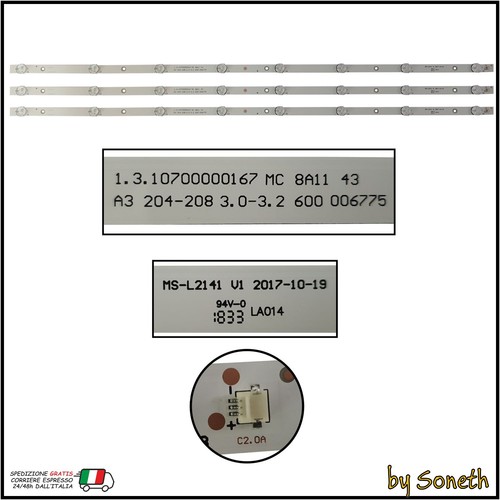 Kit barre led per - tv,