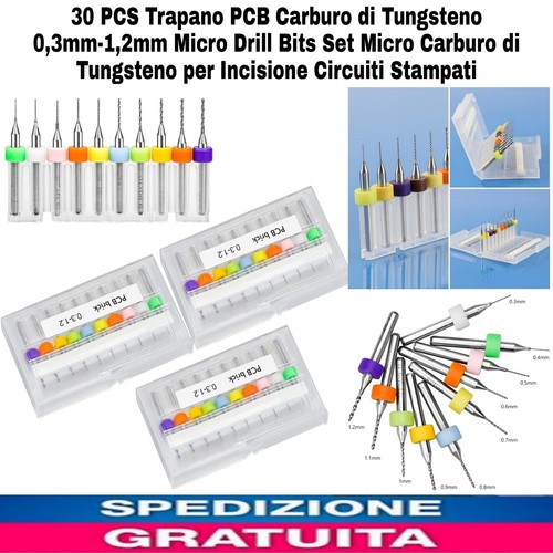 Pcs trapano pcb carburo - trapano, di