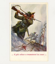 Bersaglieri Assalto Baionetta Associazione Nazionale Guerra Cartolina