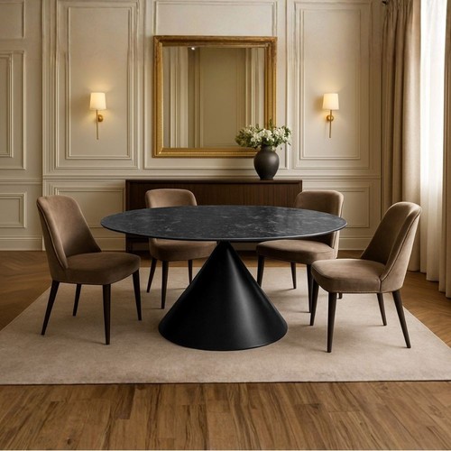 Tavolo ovale fisso - punto, con