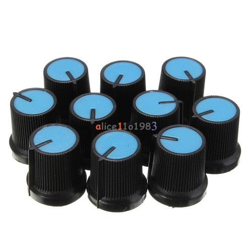 10pcs manopola nera faccia blu - faccia,