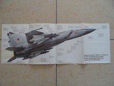 6 maxi POSTER MONOGRAFICI AEREI DA GUERRA misura 80x29 cm. circa DE AGOSTINI ITA