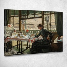 Camera Con Vista Sul Porto James Tissot, jts87 quadro stampato su tela