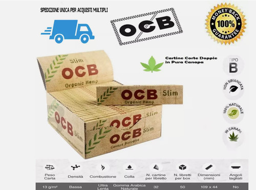 Cartine ocb organic lunghe - cartine,