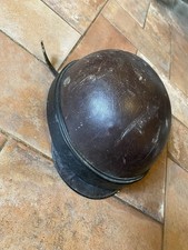 Casco moto elmetto prima o seconda guerra mondiale cuoio