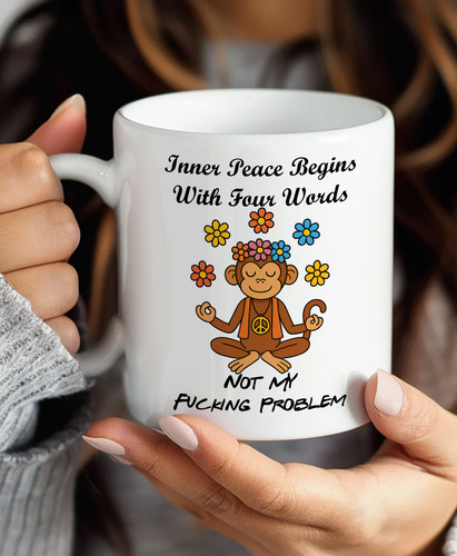 Funny monkey mug sweary - mug,