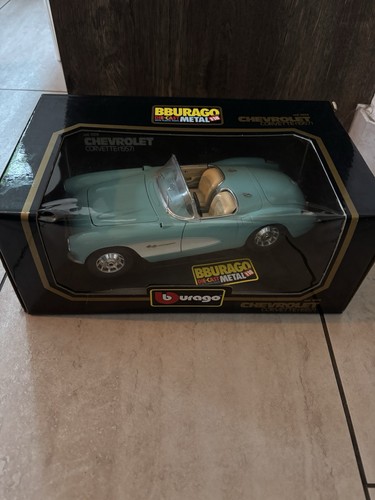 Burago chevrolet corvette - chevrolet, 1957