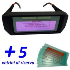 Occhiali Protezione Per Saldatura Lente Auto Oscuramento da Saldatrice fabbro +
