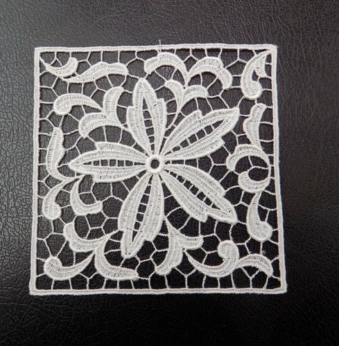 Inserto pizzo macrame ecru - macrame', ecru'