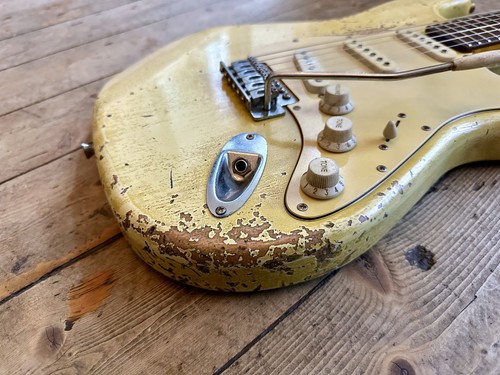 Stratocaster burro invecchiato