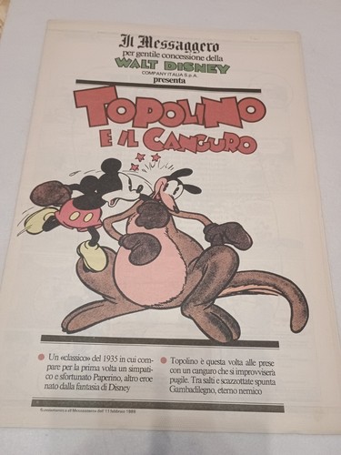 Topolino canguro fumetto - il,