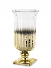Elegante vaso in vetro dorato