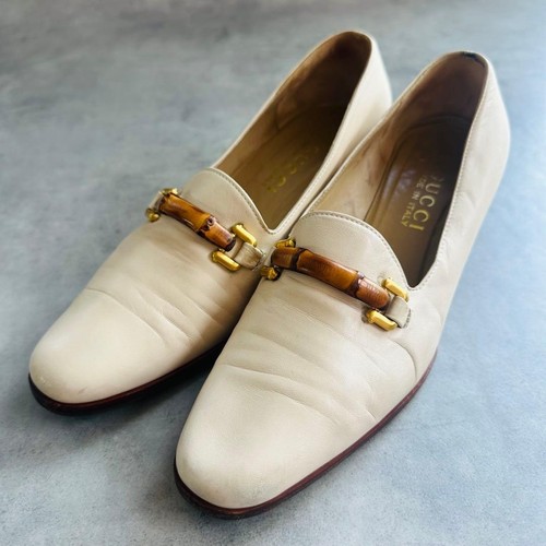 Gucci bamboo horsebit pumps - gucci,