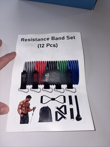 12pcs resistance bands set - 12pcs,