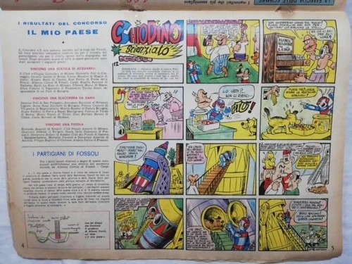 Fumetto chiodino scienziato - chiodino,