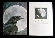 Raven Moon Greeting Card Witch