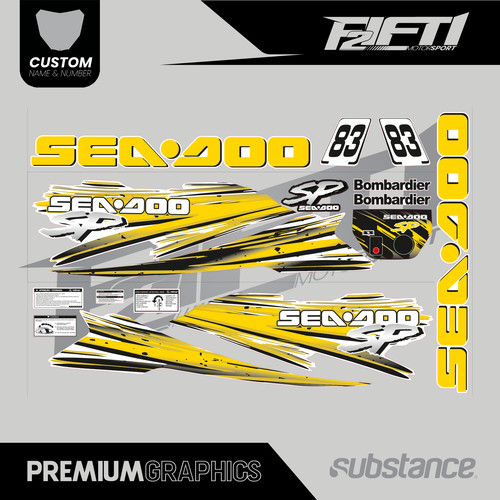 Kit decalcomanie seadoo - seadoo, sp