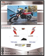 XL 600 RM 1986 ADESIVI ADHESIVES GRAFICHE STICKERS DECALS