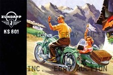 Zundapp KS 601 sidecar moto