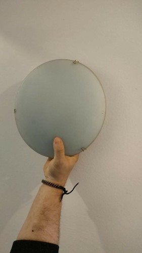Due plafoniere vetro - due, una