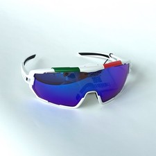 Occhiali da sole ciclismo Salice 020 RWX bianco specchio ITA