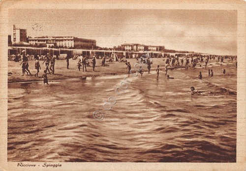 Cartolina riccione vista dalla - cartolina,