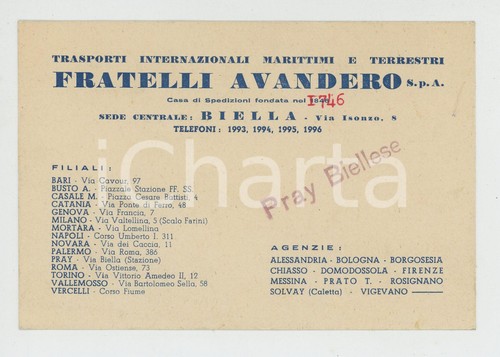 1950 pray fratelli - ca, (bi)