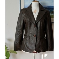 MORBIDA GIACCA IN PELLE tg. 44 it. MARRONE