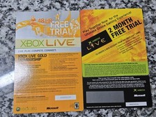 Xbox Live 2 mesi di prova gratuita e 48HR 360 originale Microsoft da collezione