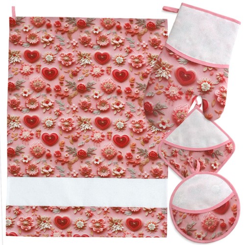 Set cucina rose cuori - cucina, e