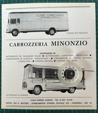 Rara Pubblicita’ Carrozzeria MINONZIO-Varese  del 1968
