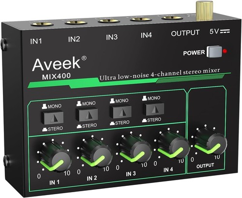 Mini mixer audio stereo
