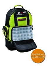 TRABUCCO BORSA ZAINO XTR RUCKSACK CON SCATOLE PESCA LAGO SURF CASTING