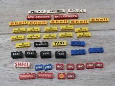 LEGO 42 MATTONCINI SCRITTE SHELL LEGOLAND TAXI VINTAGE ANNI 60/70 BRICKS