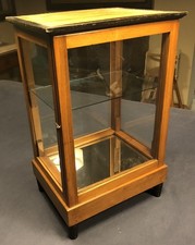 Small wooden and glass case