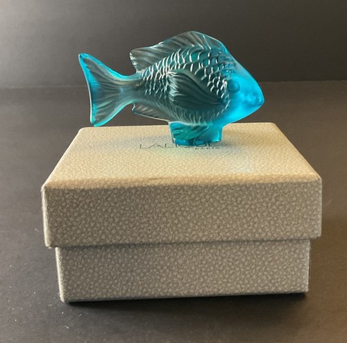 Lalique turquoise damsel with - turquoise,