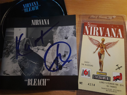 Nirvana autograph kurt cobain - autograph,