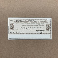 Italian Miniassegni Notgeld