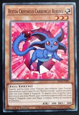 BESTIA CRISTALLO CARBUNCLE RUBINO Comune in Italiano SDCB-IT001 YUGIOH