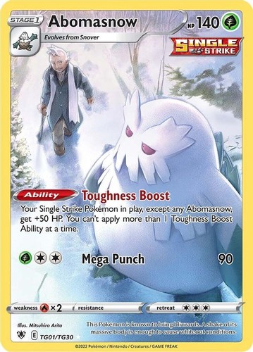 Abomasnow tg01 tg30 - -, tg01/tg30
