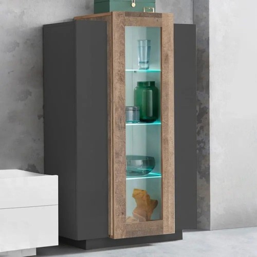 Vetrina corona antracite oak - corona, antracite/oak