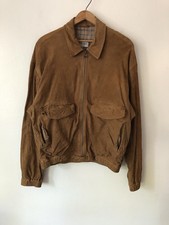 Bomber vintage Giorgio Armani Collezioni pelle scamosciata zip taglia EU 40