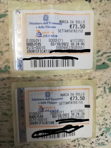 Marche bollo 50 euro - marche,