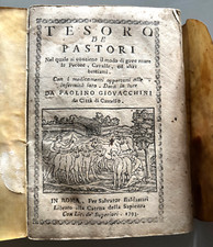 Giovacchini, Città di Castello Roma 1793 de pastori, medicamenti pecore cavalli