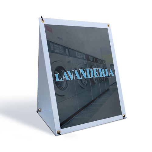 Insegna lavanderia spagnola - insegna,